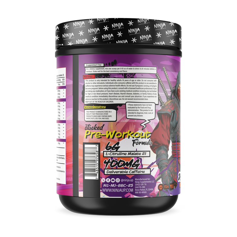 Ninja Up : Pre Workout (No Alpha Yo Formula)