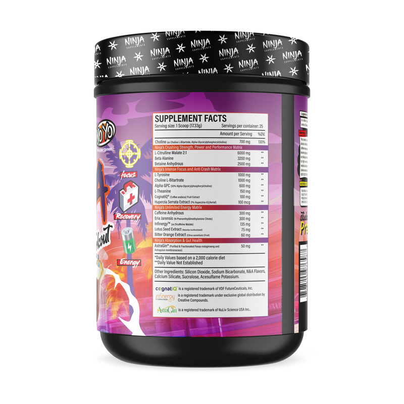 Ninja Up : Pre Workout (No Alpha Yo Formula)